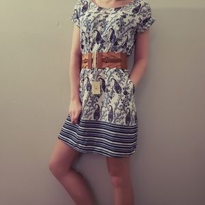Hippie Rose Floral Dress with POCKETS